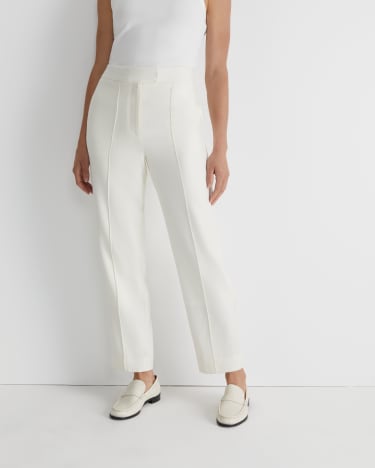 Frankie Twill Straight Pant in WINTER WHITE