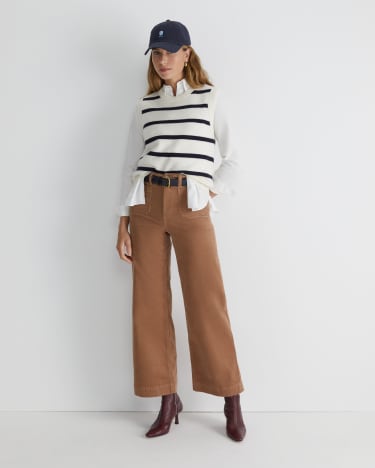 Cleo Cord Wide Leg Pant in CAMEL