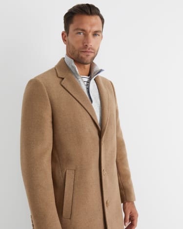 Clayton Melton Wool Jacket in CAMEL