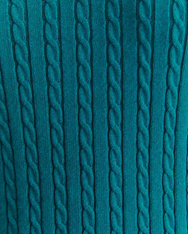 Elka Cable Polo in LIGHT TEAL