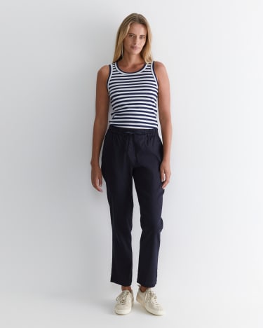 Rosa Linen Pant in CLASSIC NAVY