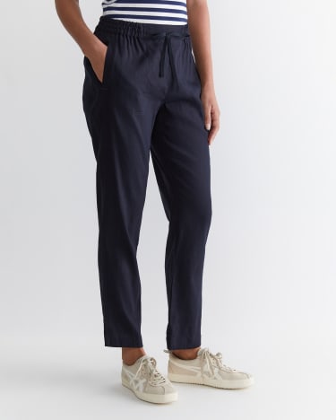 Rosa Linen Pant in CLASSIC NAVY