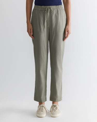 Rosa Linen Pant in KHAKI
