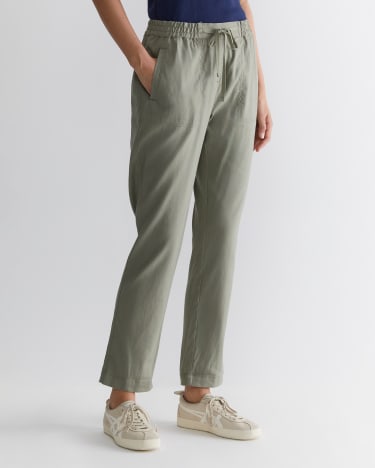 Rosa Linen Pant in KHAKI