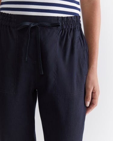 Rosa Linen Pant in CLASSIC NAVY