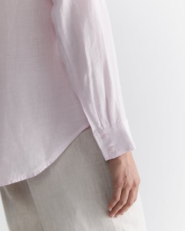 Dahlia Linen Shirt in PINK