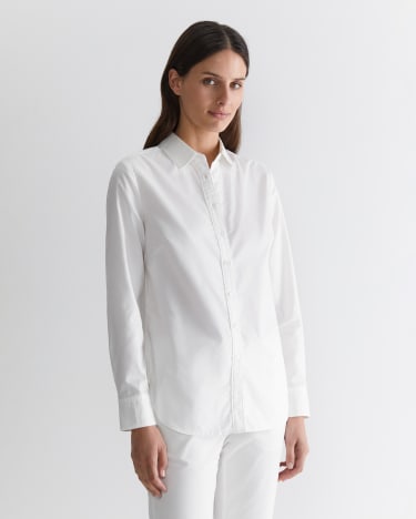 Emily Oxford Shirt in WHITE