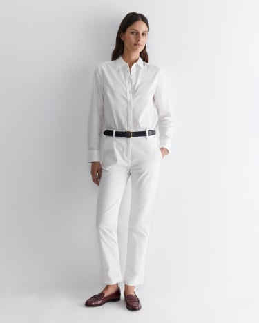 Emily Oxford Shirt in WHITE