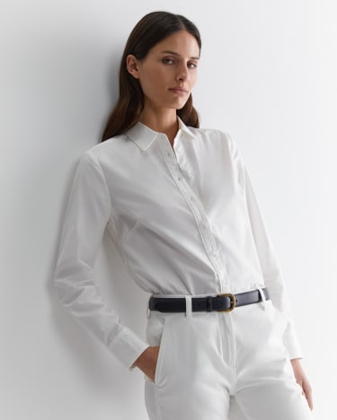 Emily Oxford Shirt in WHITE