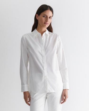 Emily Oxford Shirt in WHITE