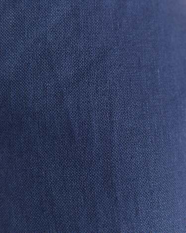 Freya Straight Linen Pant in NAVY