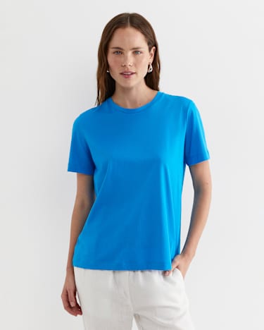 The Essential Tee in COVE BLUE