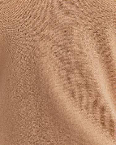 Francis Merino V-Neck Knit in TAN