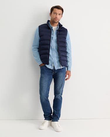 Denim Long Sleeve Shirt in LIGHT WASH