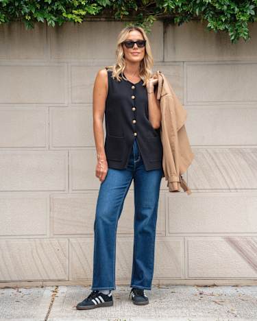 Maxine Milano Vest in BLACK