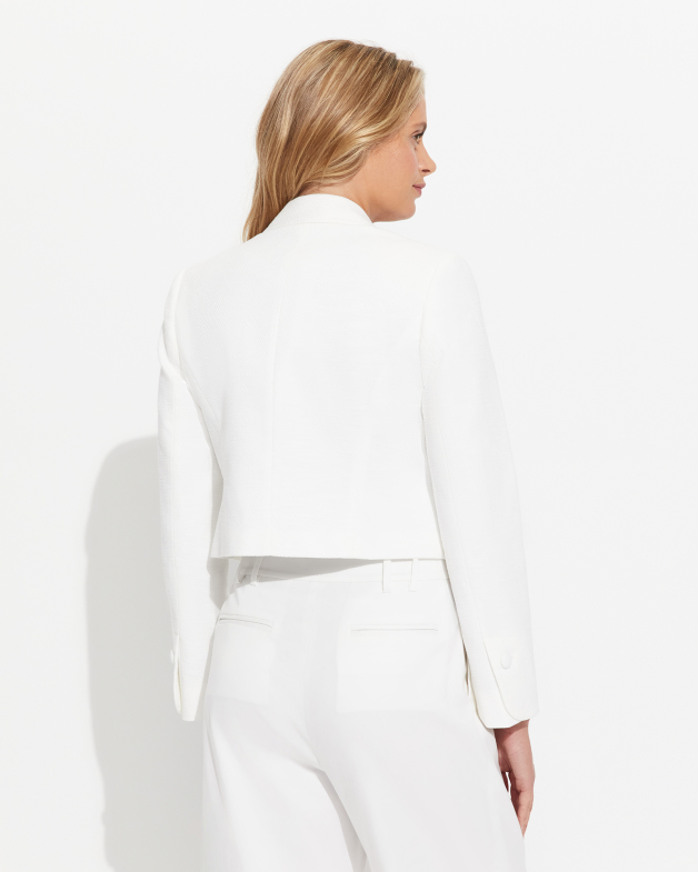 White textured jacket