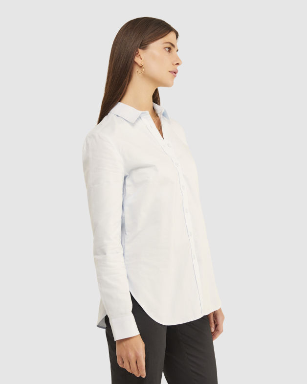 light blue oxford shirt womens