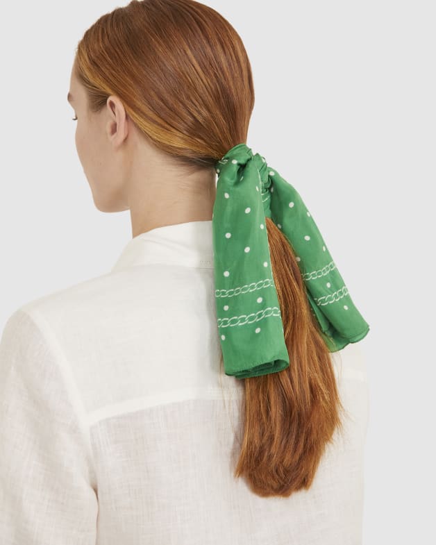 Green on sale head scarf