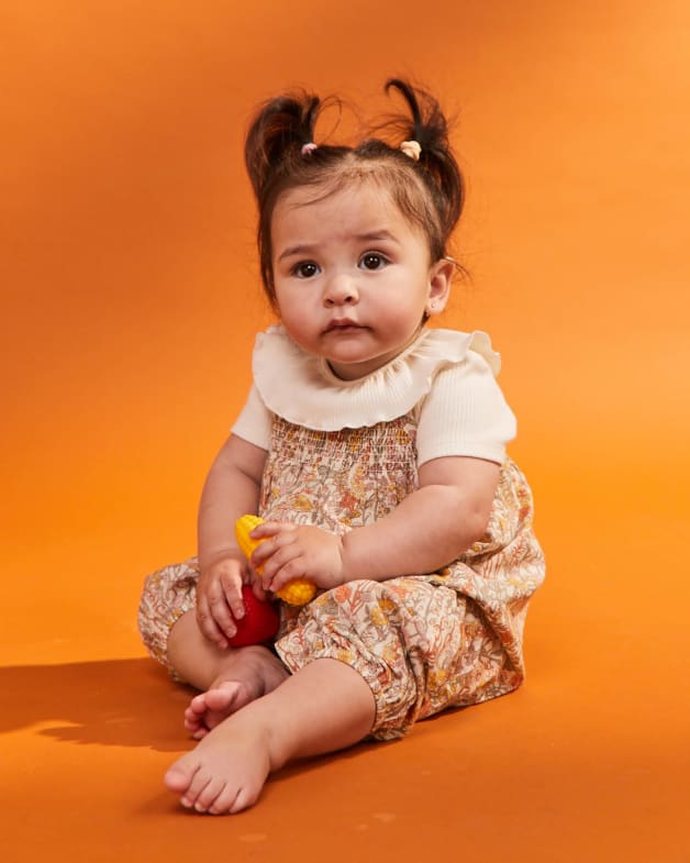 Baby girl shop mustard romper