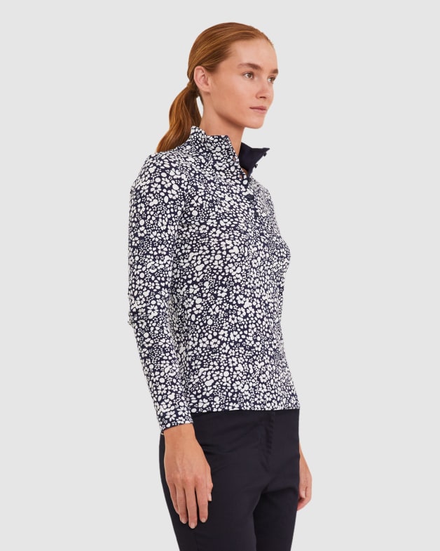 Lucy Bloom Funnel Neck Top Sportscraft