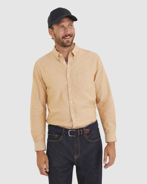 Tan oxford shirt 2025