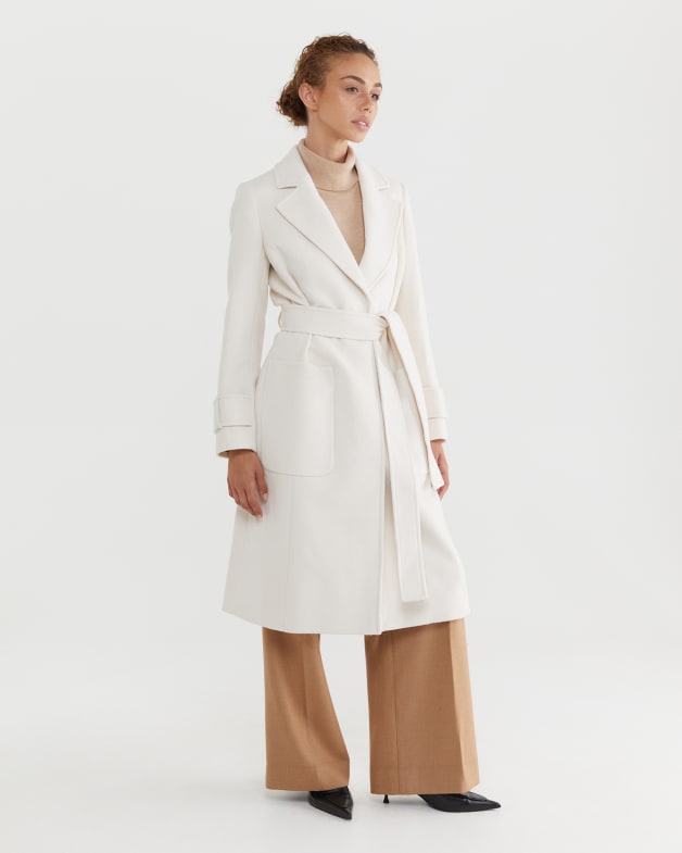 White longline coat sale