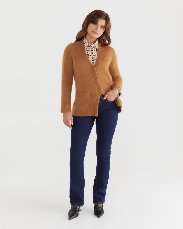 Flannel under cardigan discount