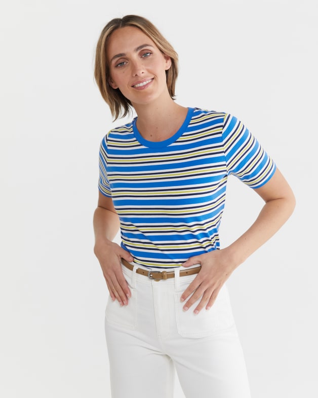 The Perfect Stripe Tee Sportscraft