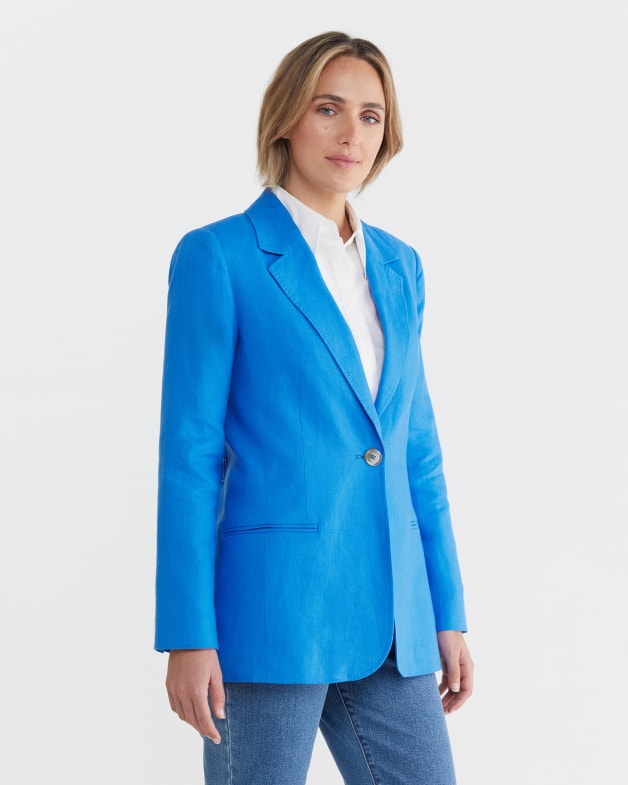 Adelyn Linen Blazer Sportscraft