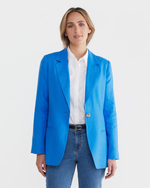 Adelyn Linen Blazer Sportscraft