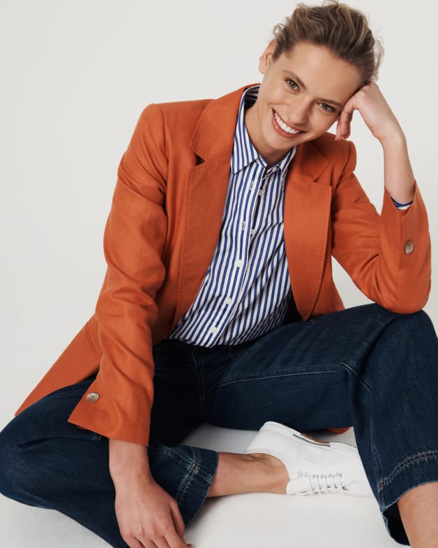 Linen shirt cheap and blazer