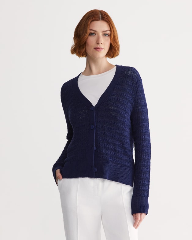 Tape yarn sales cardigan