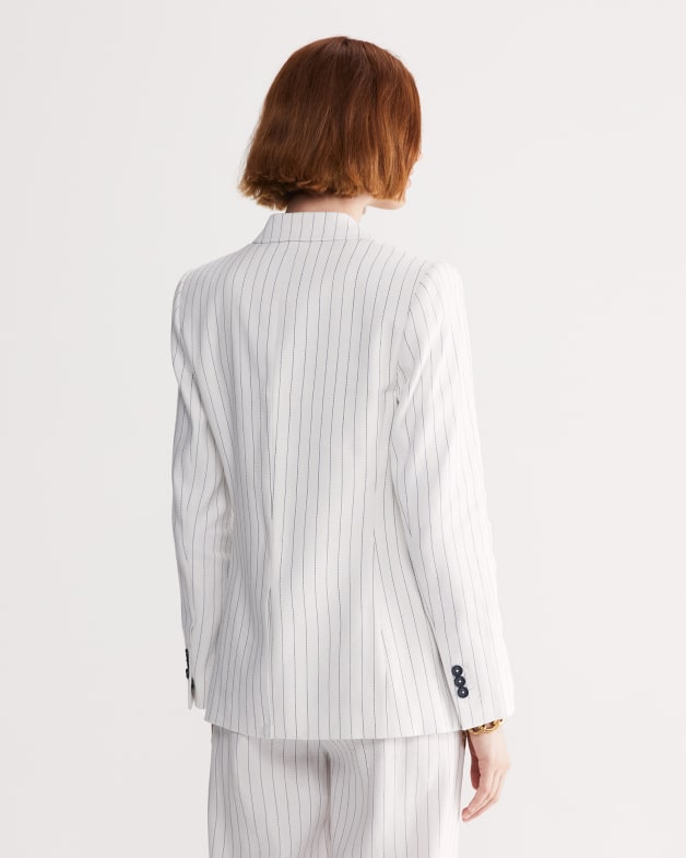 Rosa Pinstripe Blazer Sportscraft