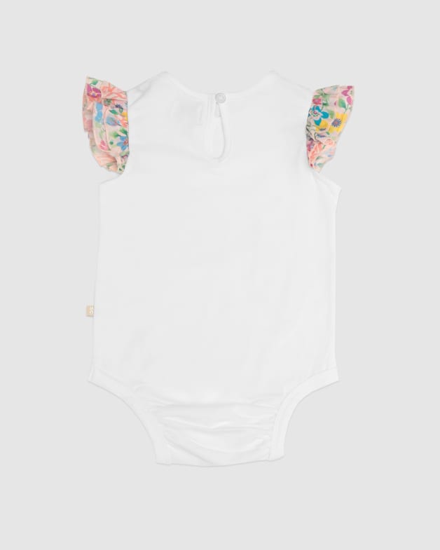 White frill bodysuit baby clearance