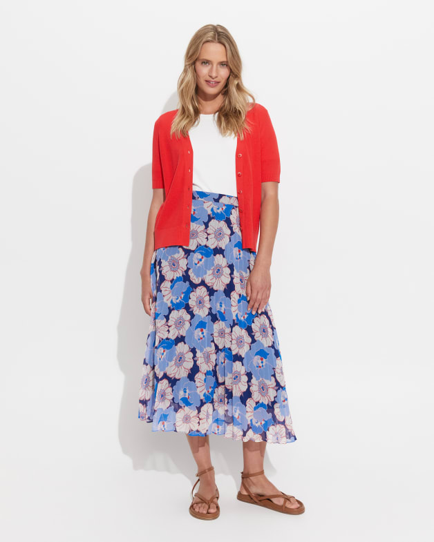 Plus size sunray pleated skirt clearance