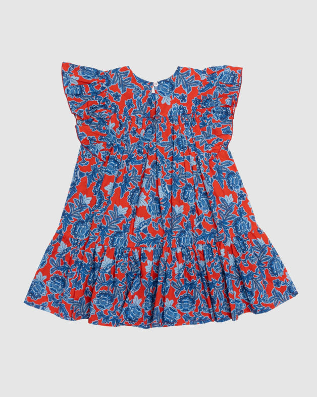 Jo Printed Frill Dress Sportscraft