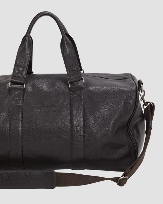 Leather overnighter best sale
