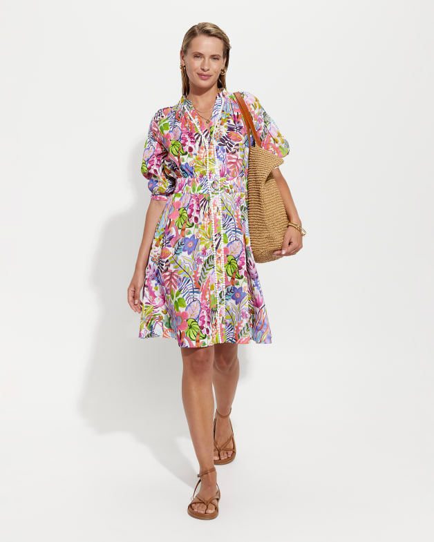 Jungle Liberty Linen Dress Sportscraft