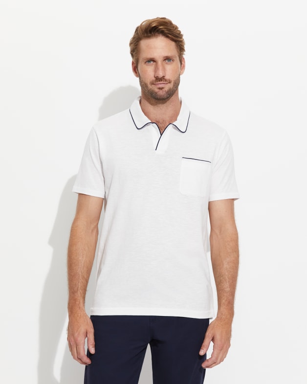 Slub polo sales