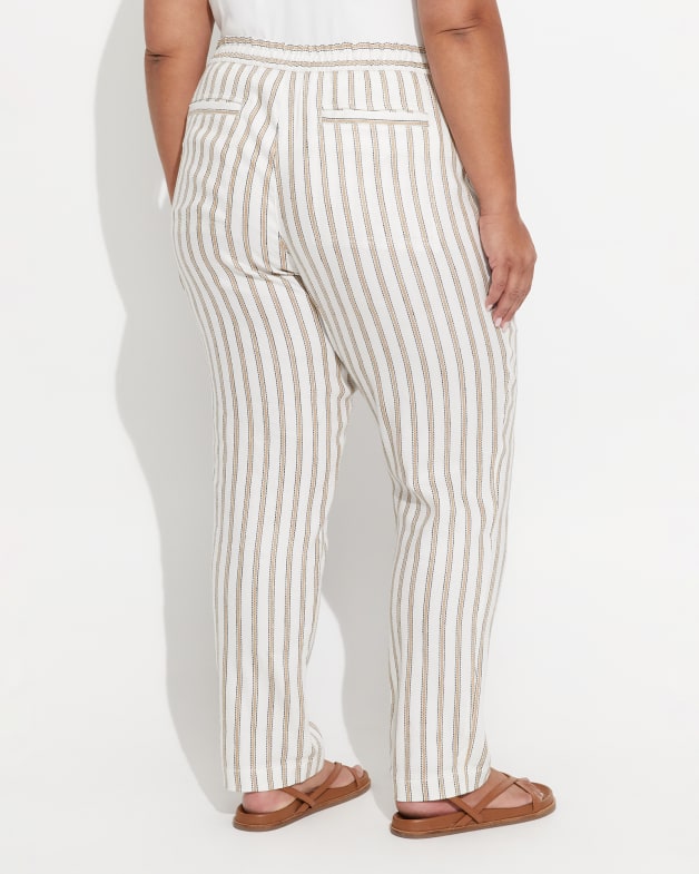 Rosa Stripe Linen Pant Sportscraft