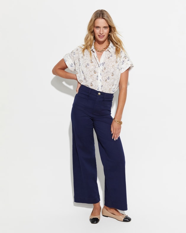 A New Day 12 Mint High-Rise Cropped Wide Leg Pants  Cropped wide leg pants,  Wide leg crop pants, Wide leg pants