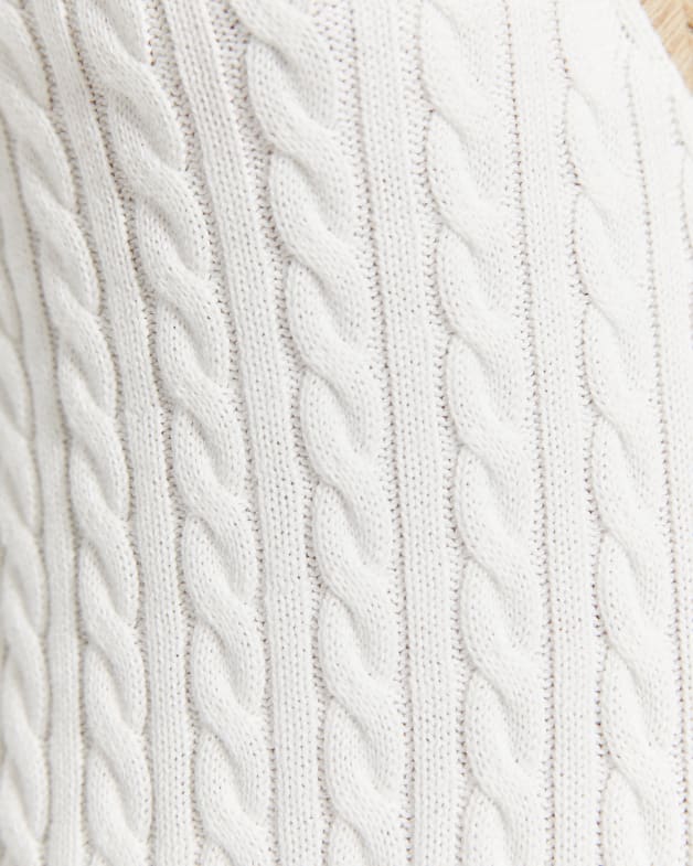 Winter white cable cheap knit sweater