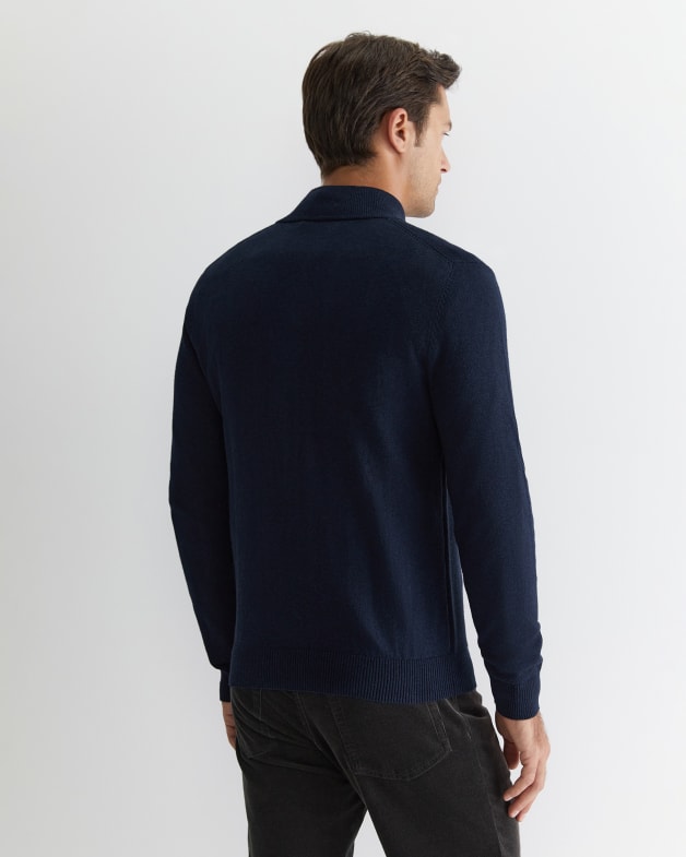 Quarter Zip - Solid Navy - State and Liberty Clothing Company Canada