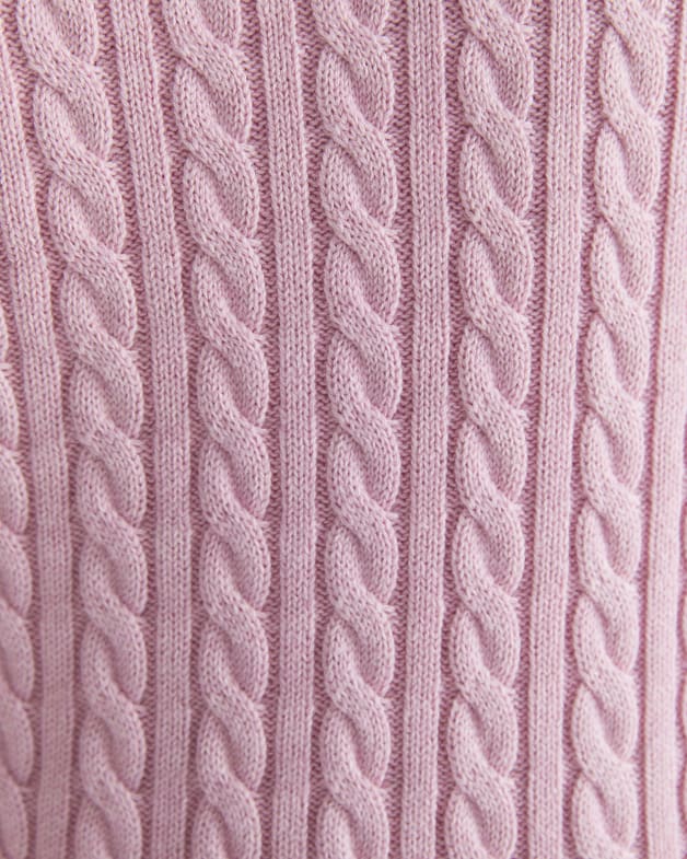 Knit Sweater - Light pink melange - Ladies