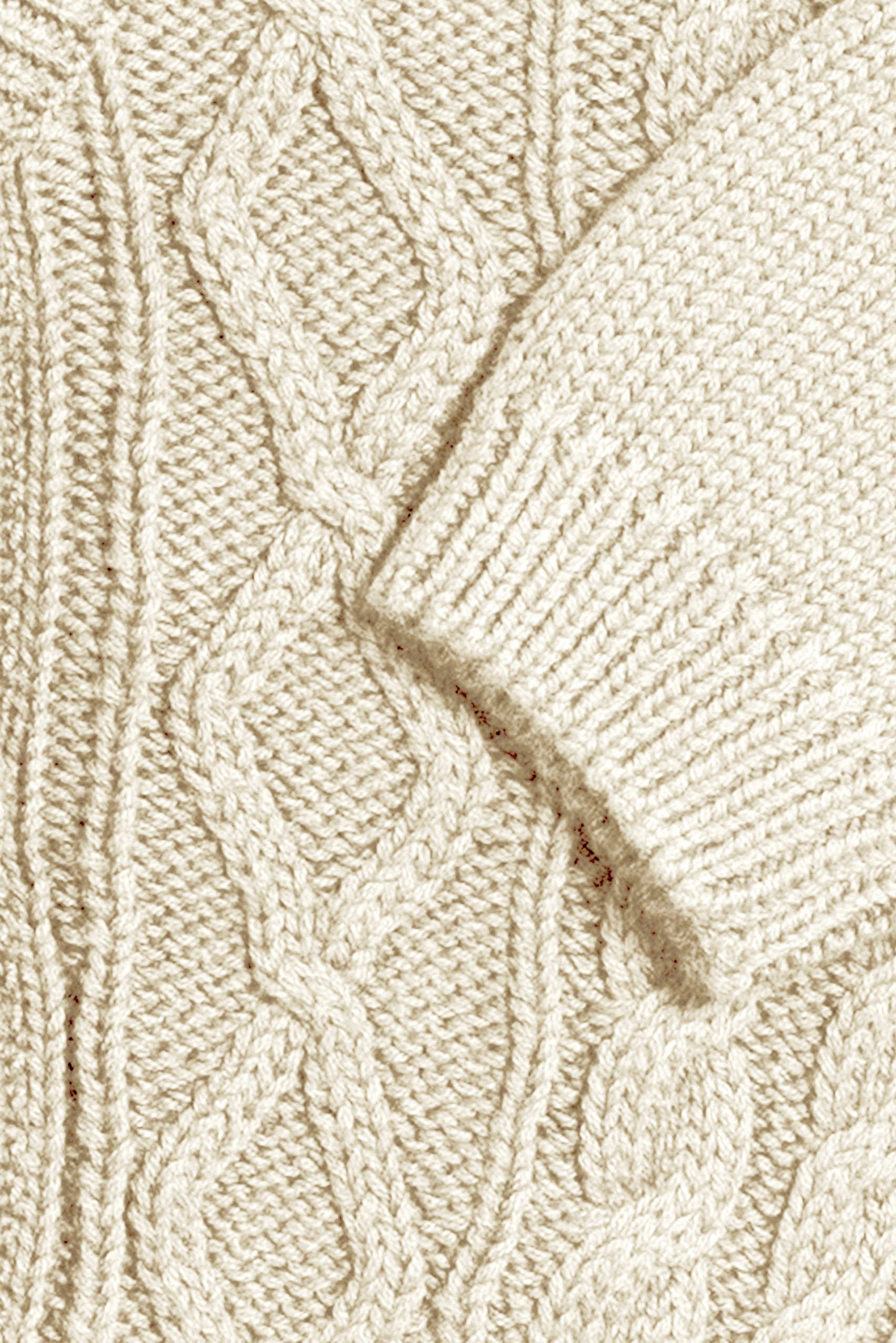 Charlie Cotton Cable Baby Cardigan in IVORY