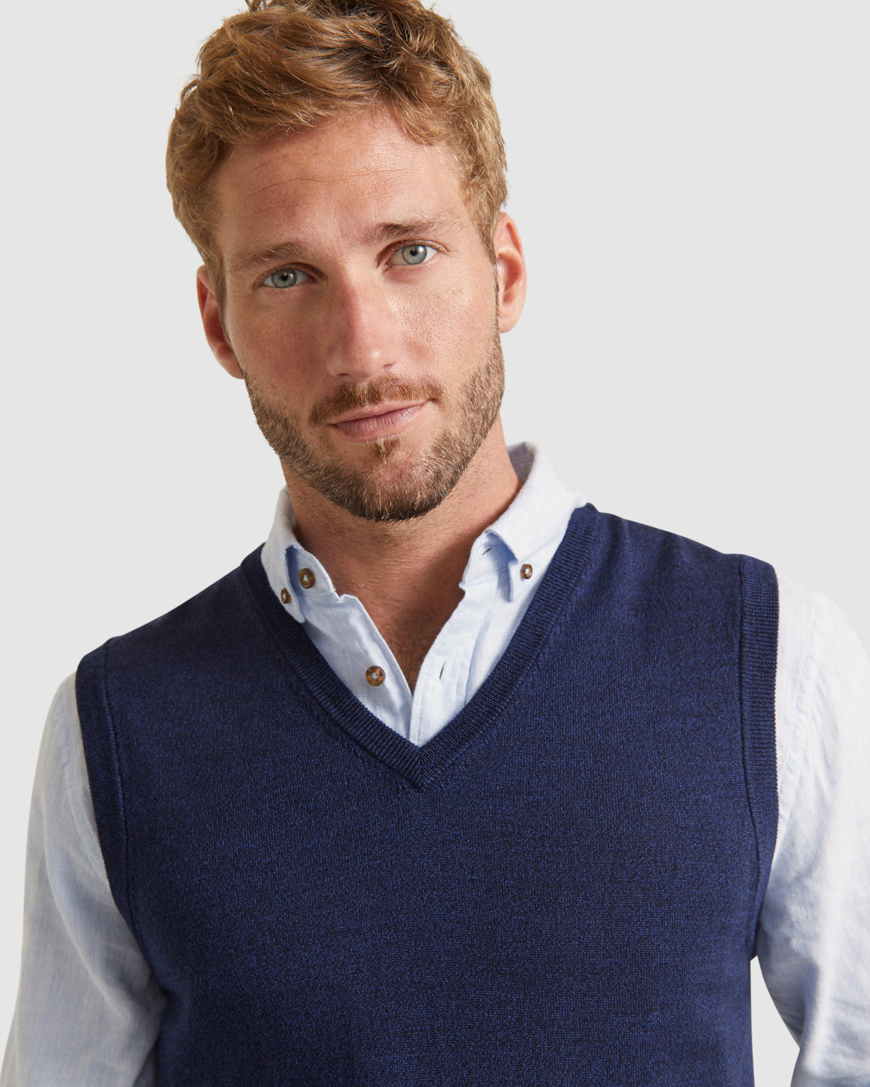 Merino Vest in NAVY