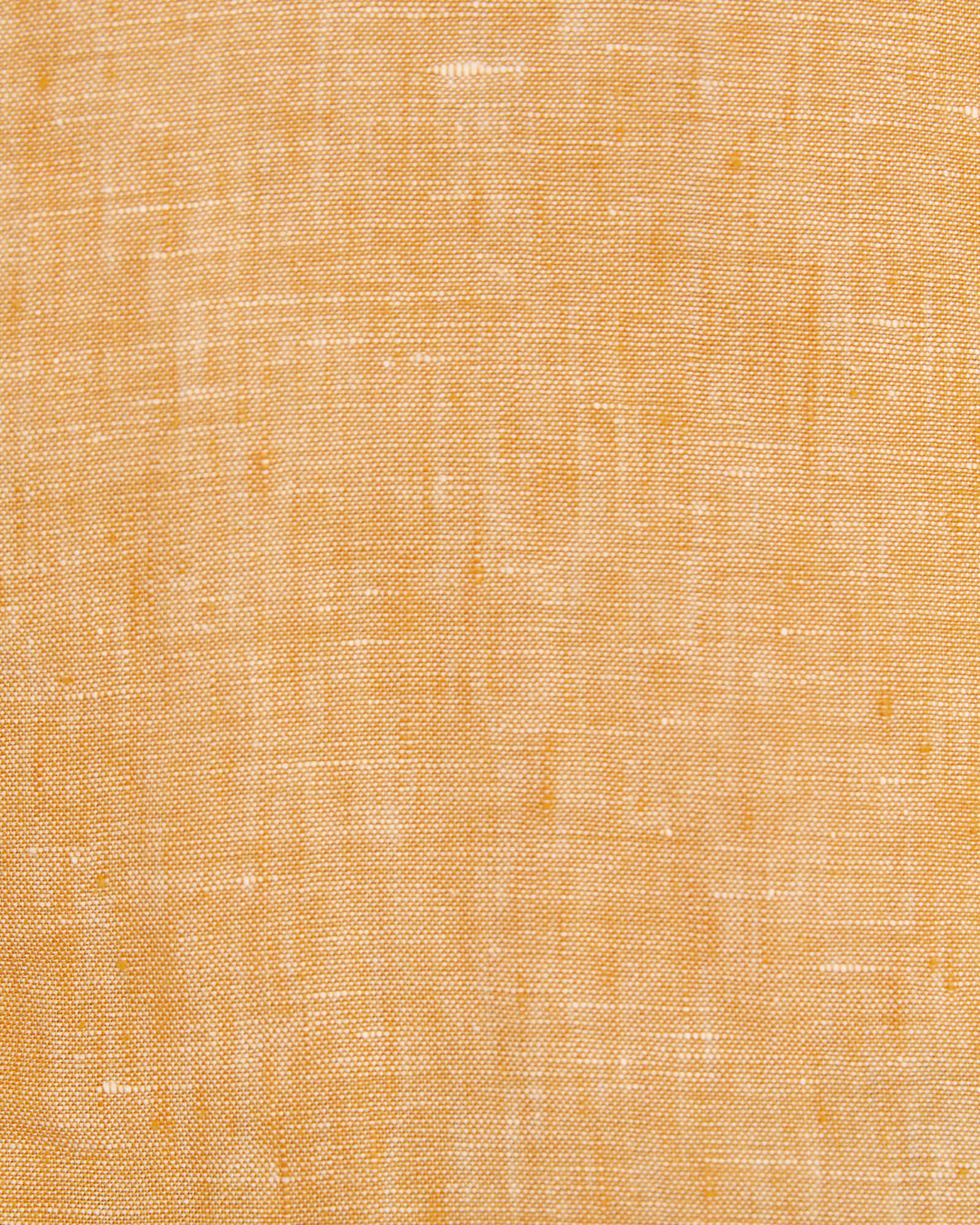 Yarn Dyed Linen Short Sleeve Shirt in MANDARIN