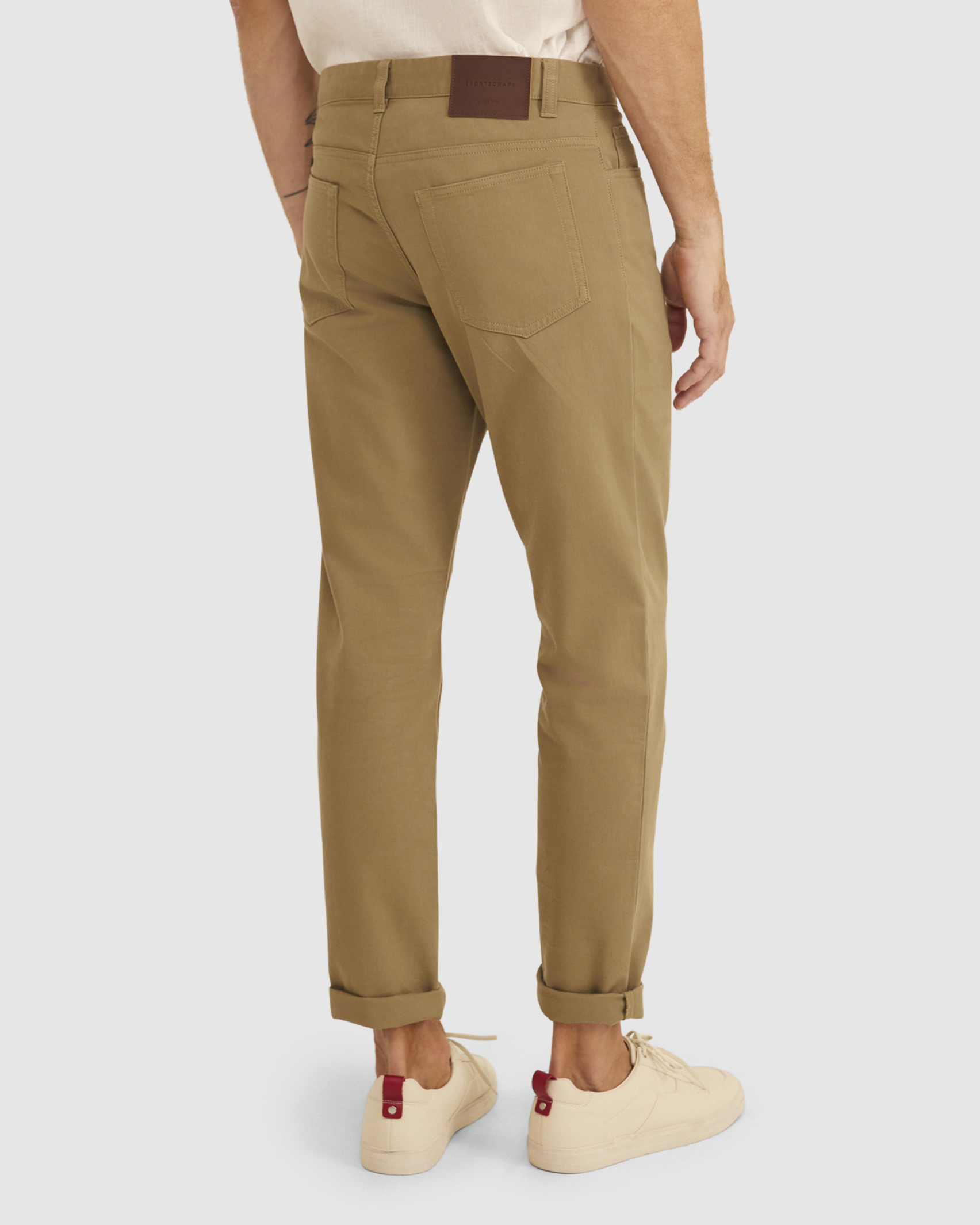 Tapered Bedford Jean in OLIVE