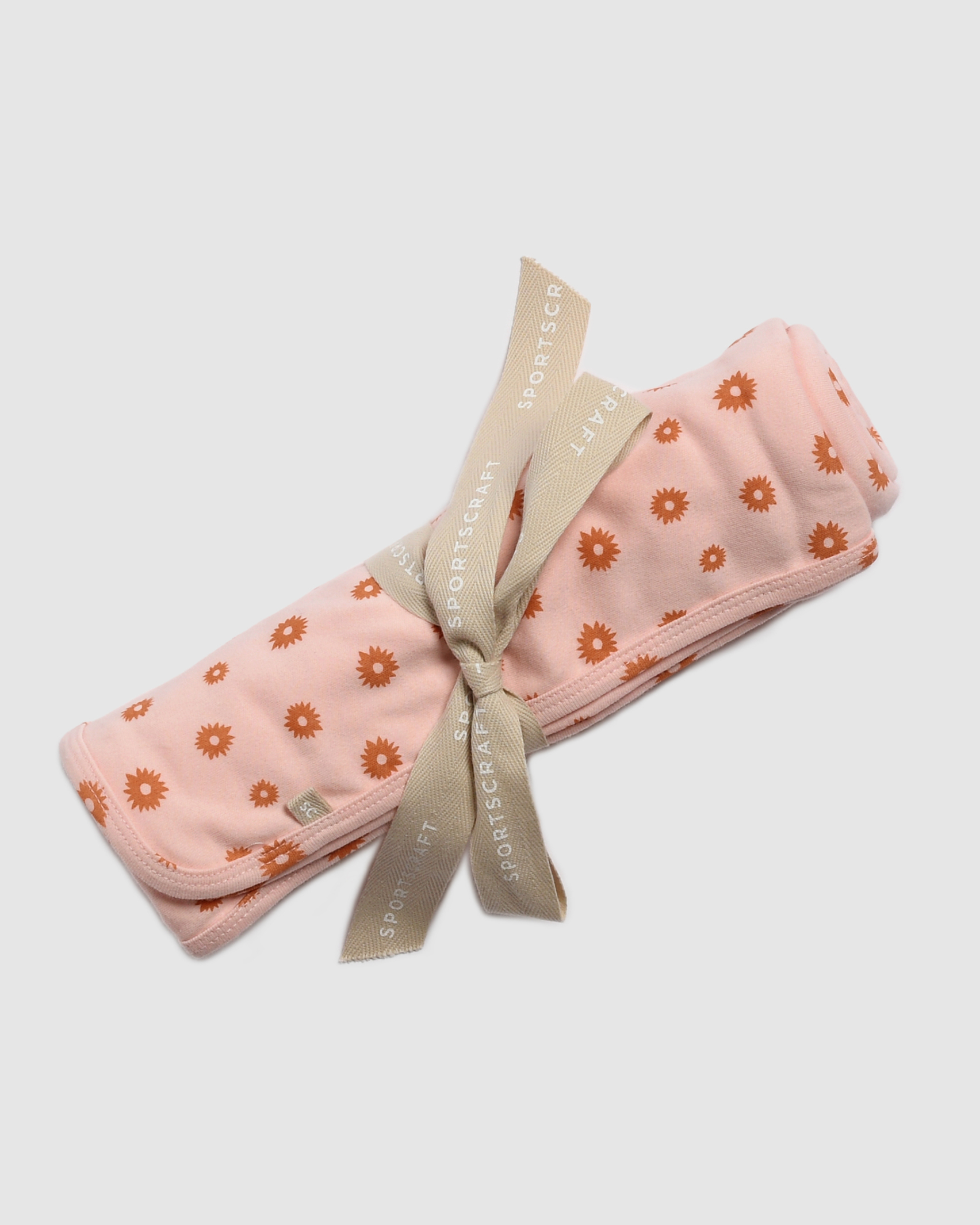 Cleo Cotton Wrap in PINK/BROWN
