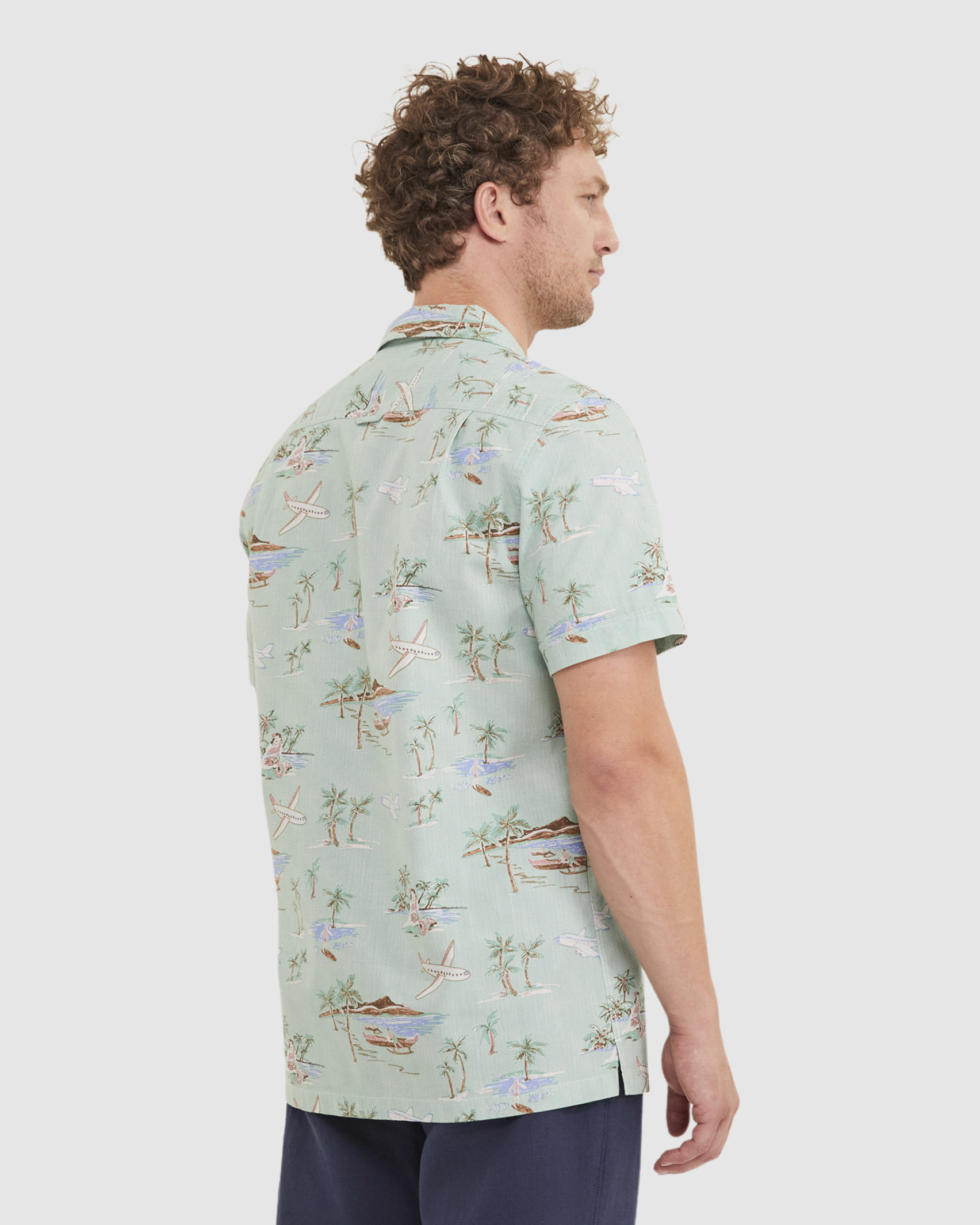 Streeton Short Sleeve Shirt in GREEN MULTI